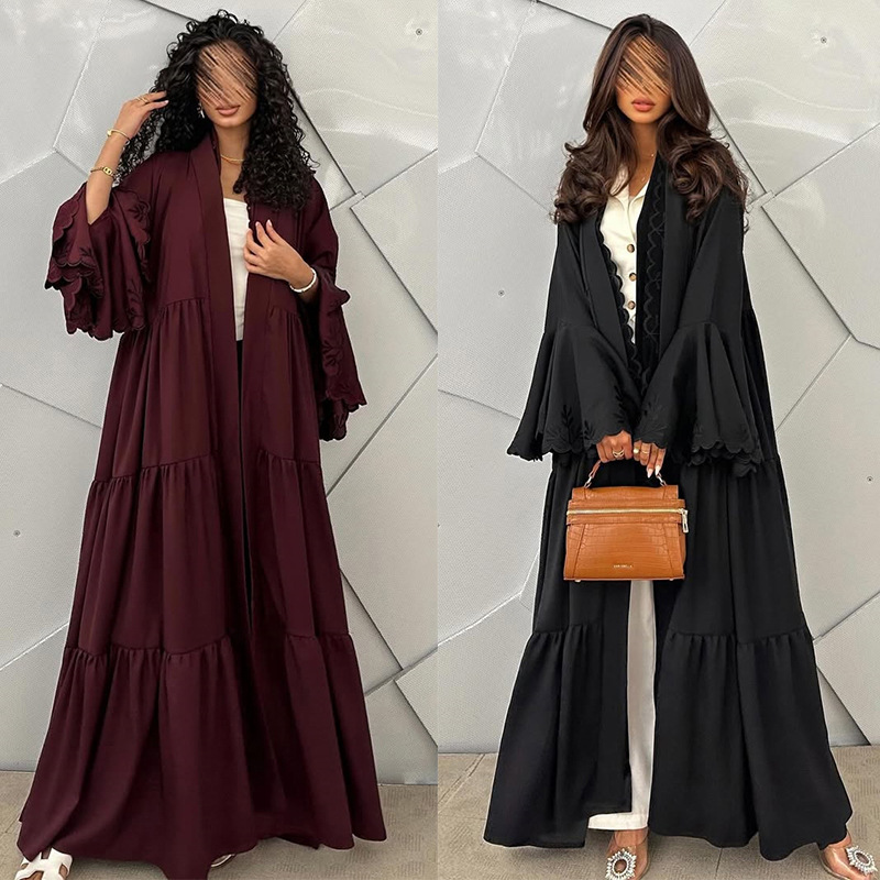 Muslim Hijab Dress Women Flare - Embroidery Hijab avis et prix
