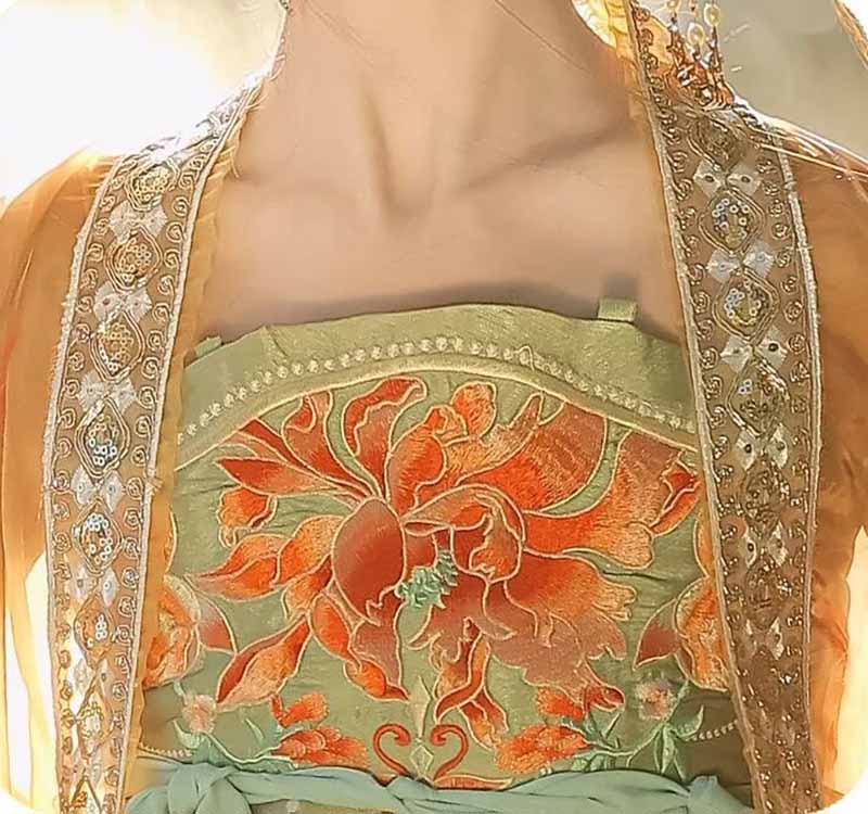 Women's Traditional Chinese Ha - Embroidery Yellow Dress avis et prix