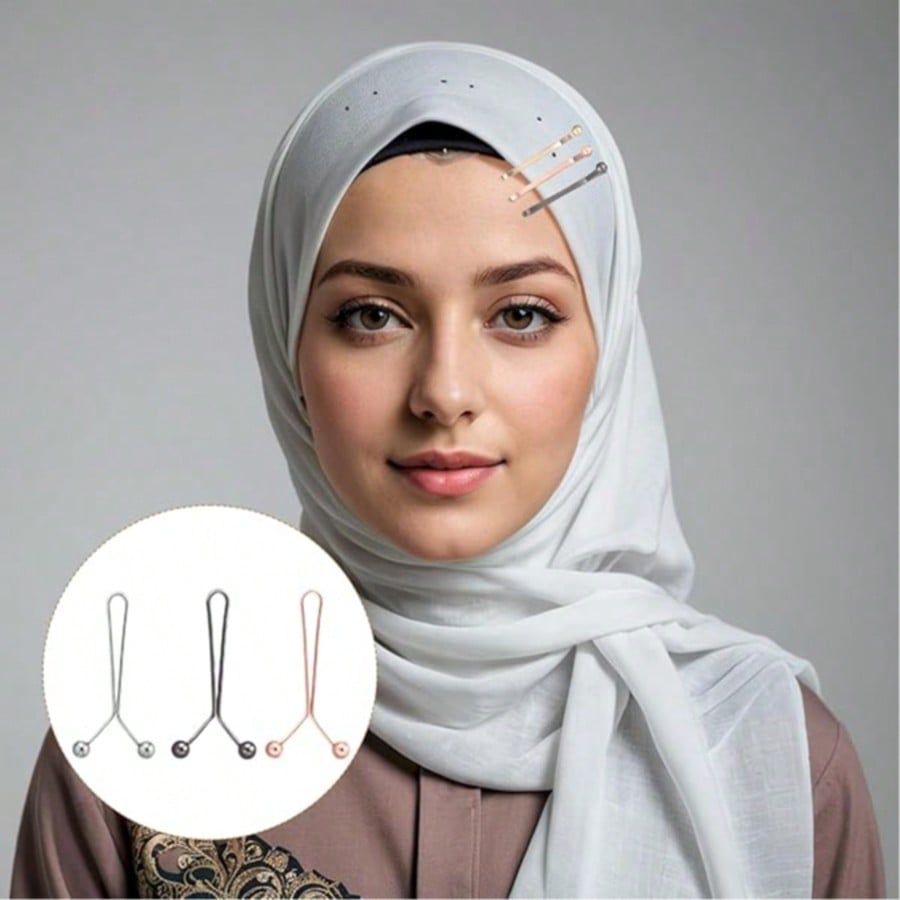 12pcs Women's Scarf Clips Hija - Embroidery Hijab avis et prix