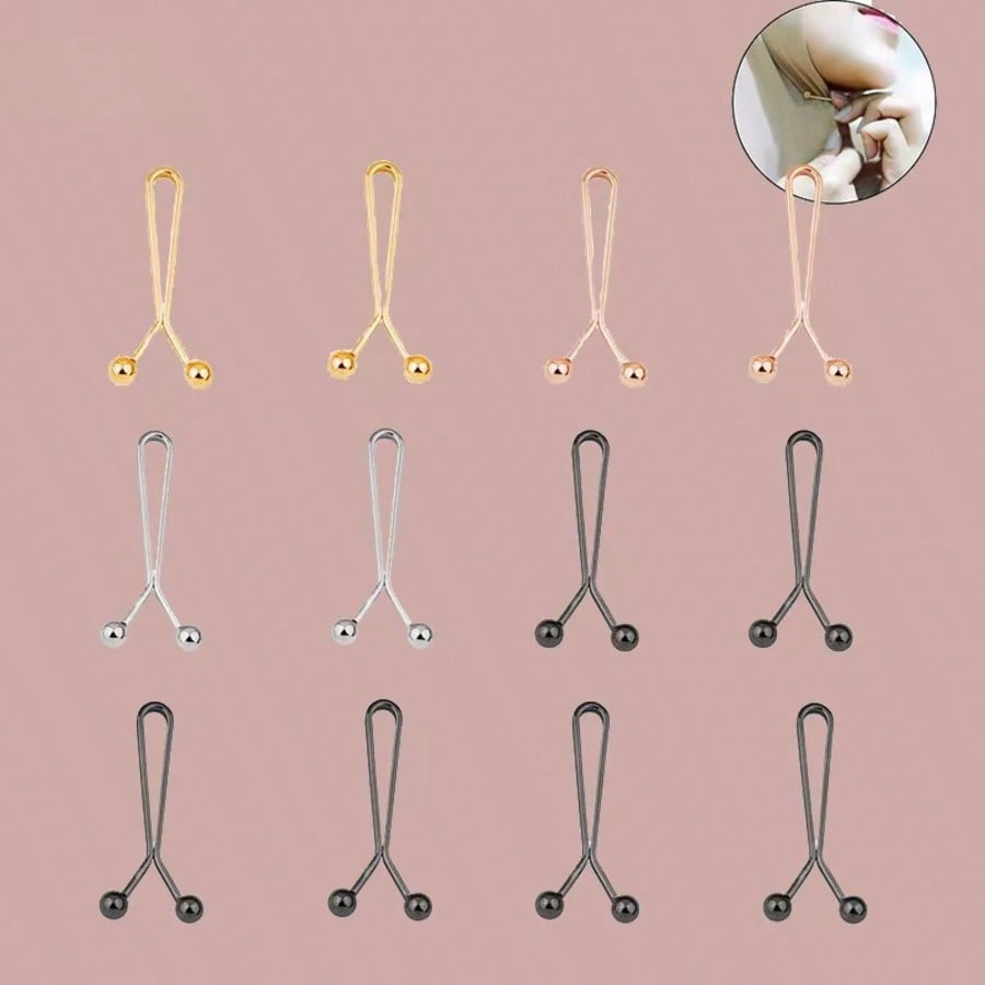 12pcs Women's Scarf Clips Hija - Embroidery Hijab avis et prix