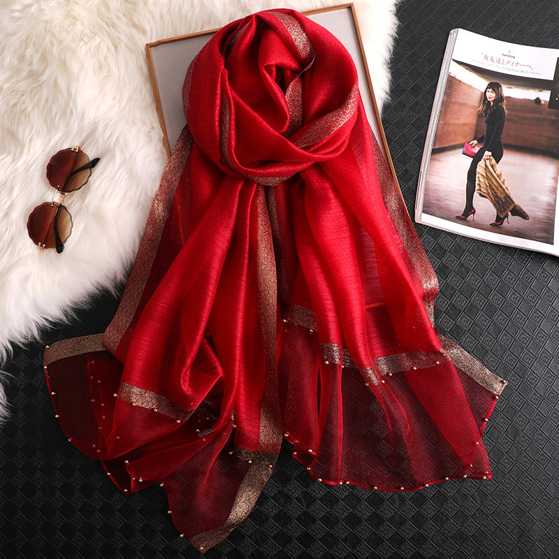 2024 Luxury 100% Silk Shawl Sc - Embroidery Hijab avis et prix