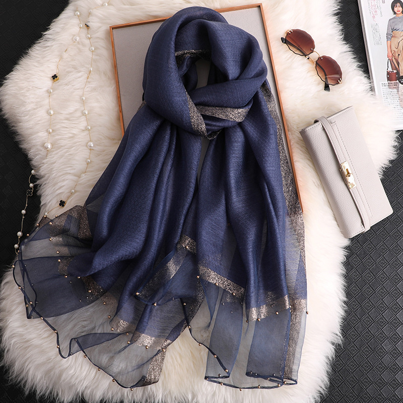 2024 Luxury 100% Silk Shawl Sc - Embroidery Hijab avis et prix