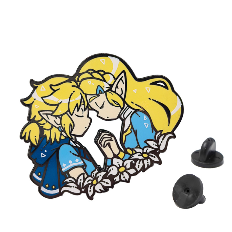 Anime Princess Enamel Pin Cosp - Embroidery Illustration avis et prix
