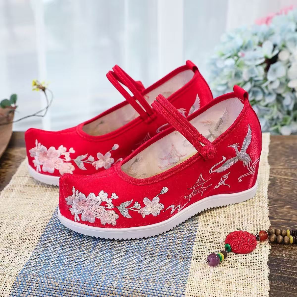 Women Increased Internal Embro - Embroidery Shoes avis et prix