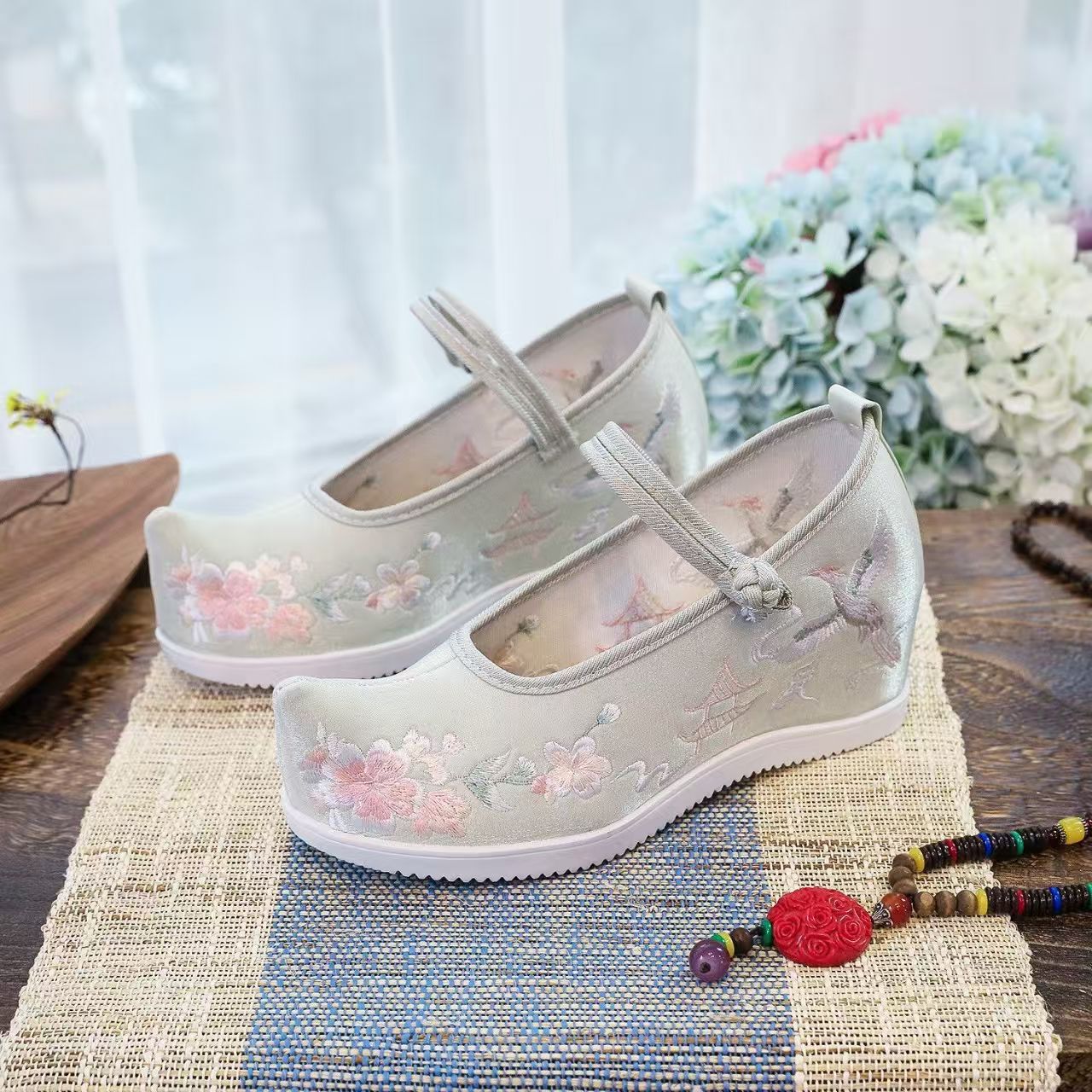 Women Increased Internal Embro - Embroidery Shoes avis et prix