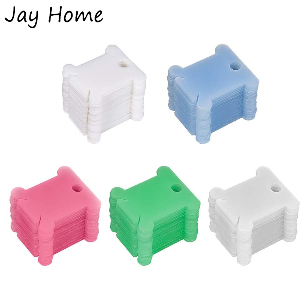 50/100Pcs Plastic Floss Bobbin - Embroidery Tas avis et prix