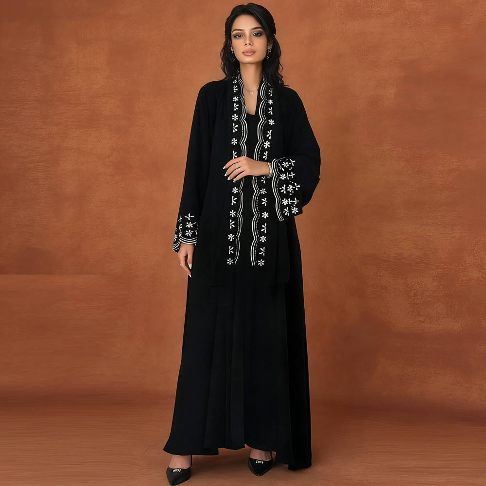 Ramadan Embroidery Cardigan Mo - Embroidery Hijab avis et prix