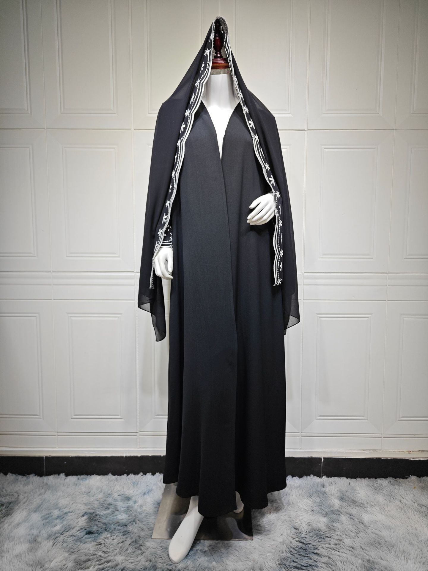 Ramadan Embroidery Cardigan Mo - Embroidery Hijab avis et prix