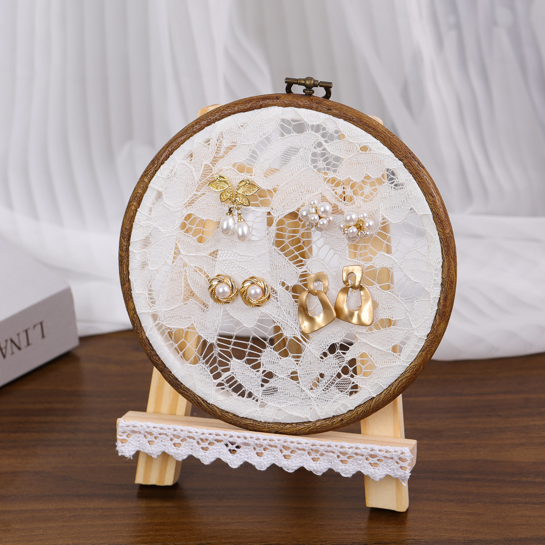Vintage Lace Embroidery Hoop E - Embroidery Photoshop avis et prix