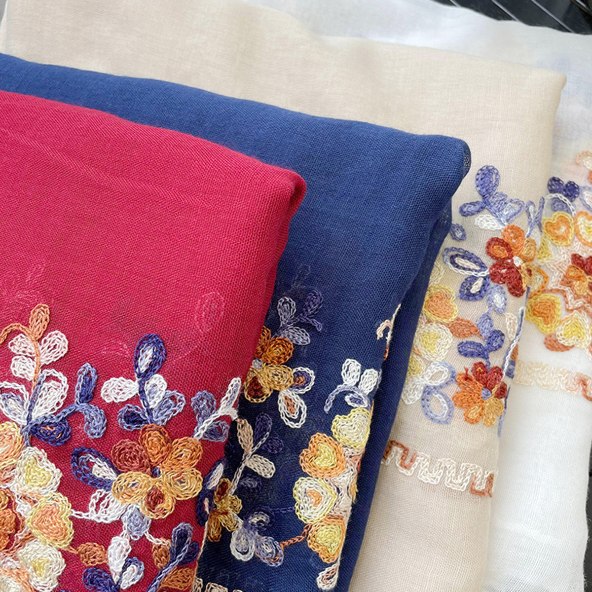 2025 New Soft Cotton Hijab Sca - Embroidery Hijab avis et prix