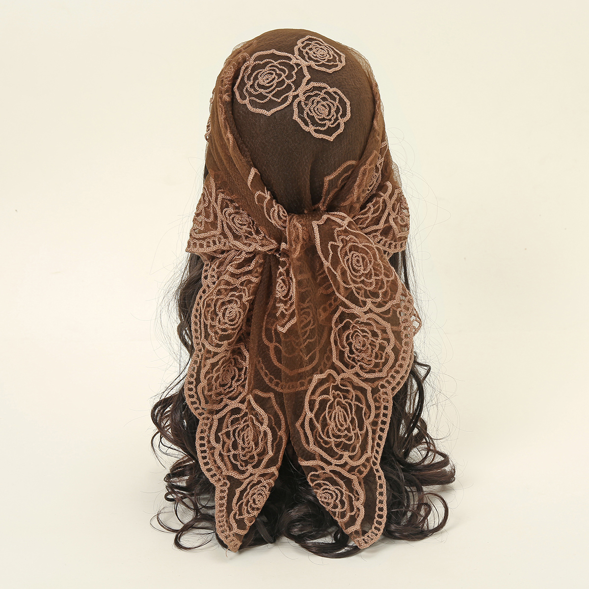 80*80cm Lace Square Bandanas S - Embroidery Hijab avis et prix