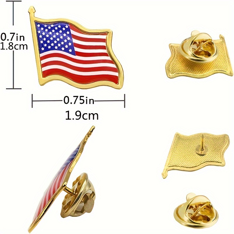 10/30/50/Pcs American Flag Bro - Embroidery House avis et prix
