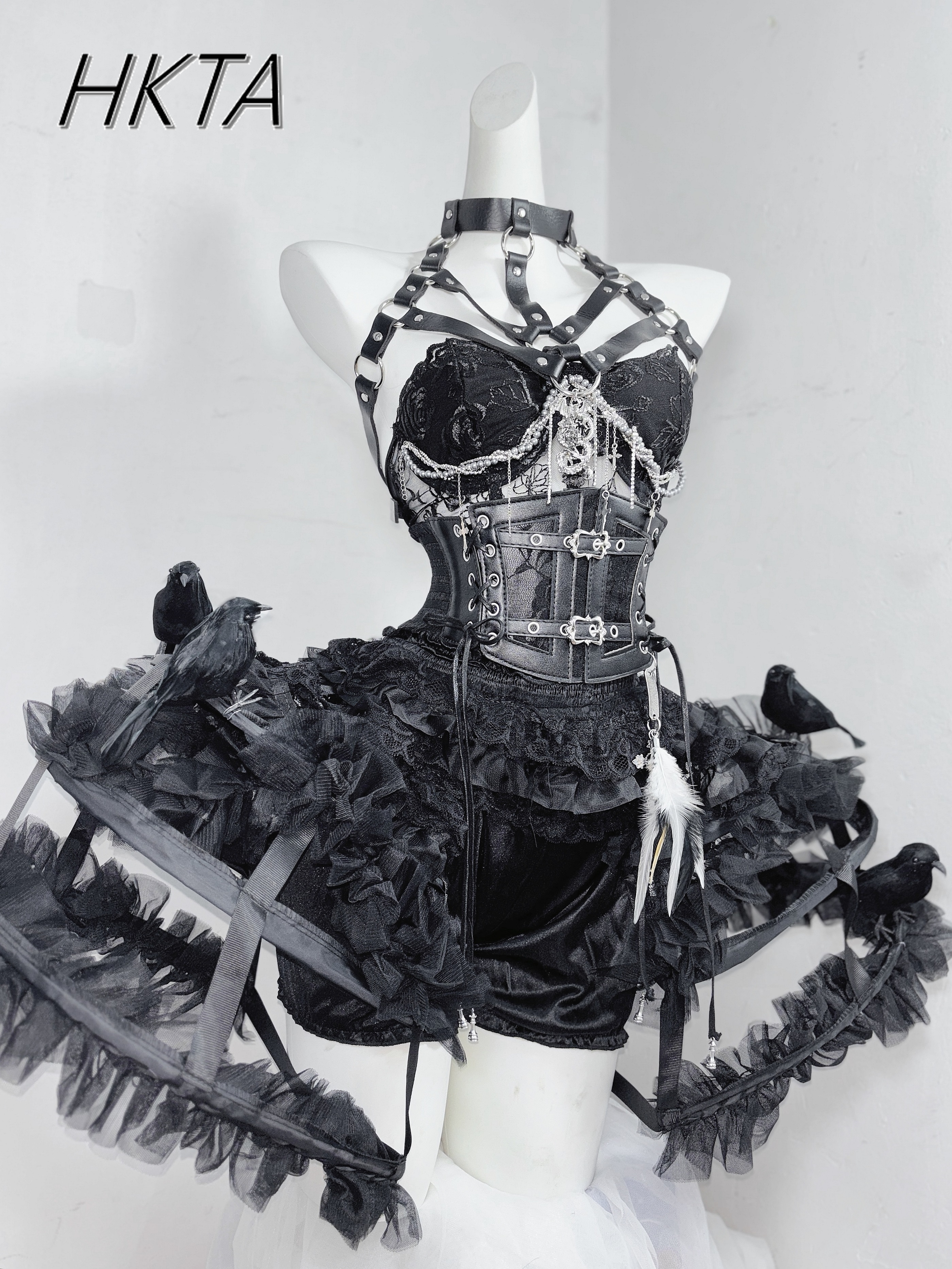 Dark Style Goth Metal Chain Wa - Embroidery Gothic avis et prix