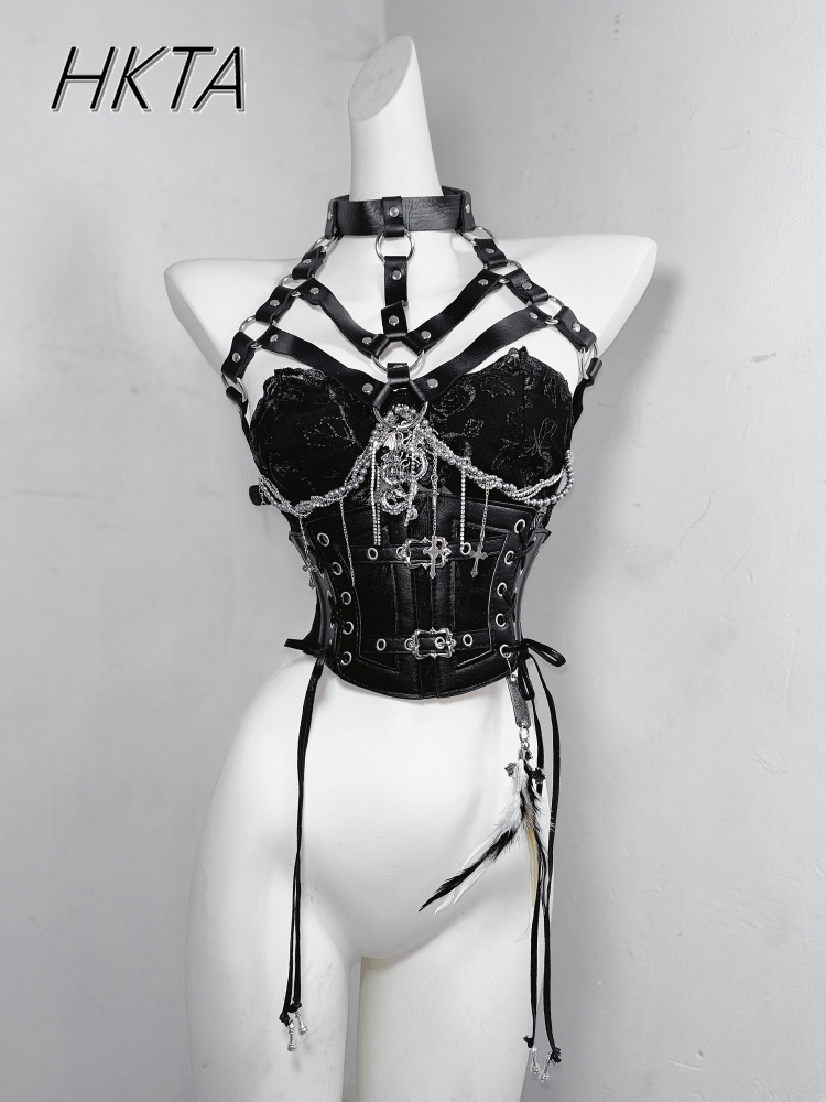 Dark Style Goth Metal Chain Wa - Embroidery Gothic avis et prix
