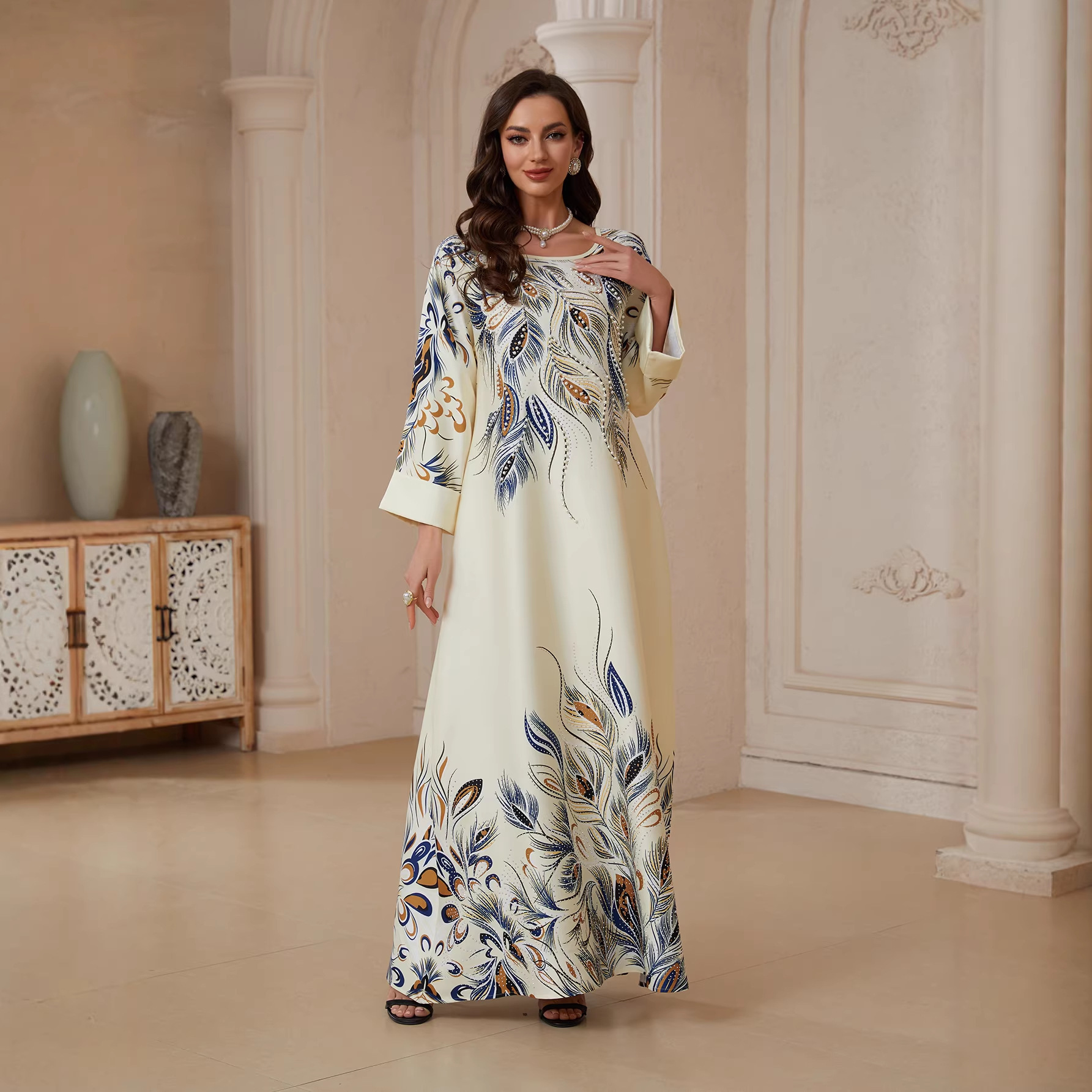 Sw2611 Traditional Dresses And - Embroidery Yellow Dress avis et prix