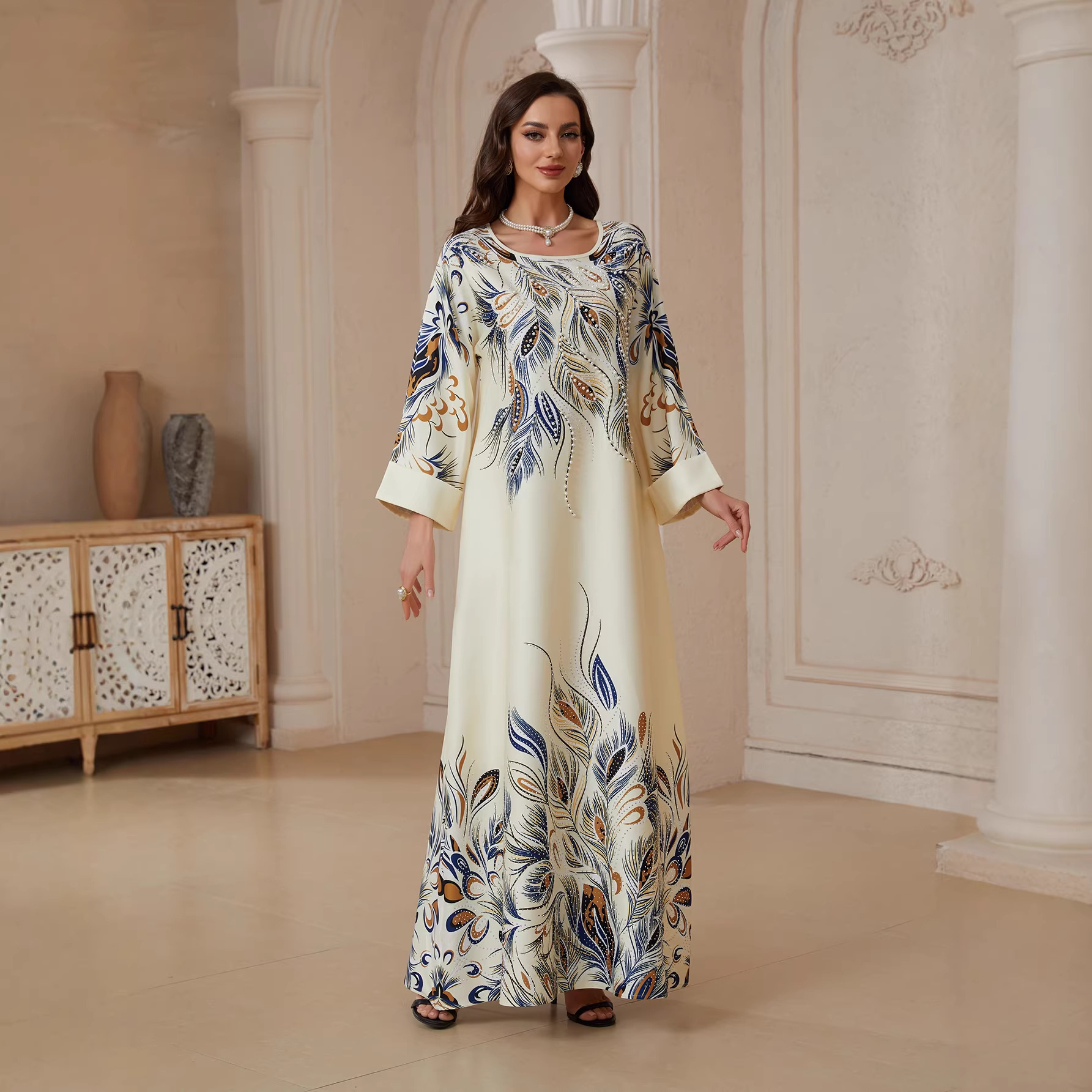 Sw2611 Traditional Dresses And - Embroidery Yellow Dress avis et prix