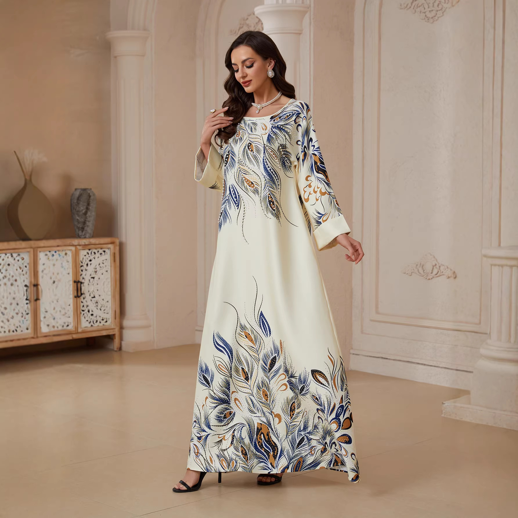 Sw2611 Traditional Dresses And - Embroidery Yellow Dress avis et prix