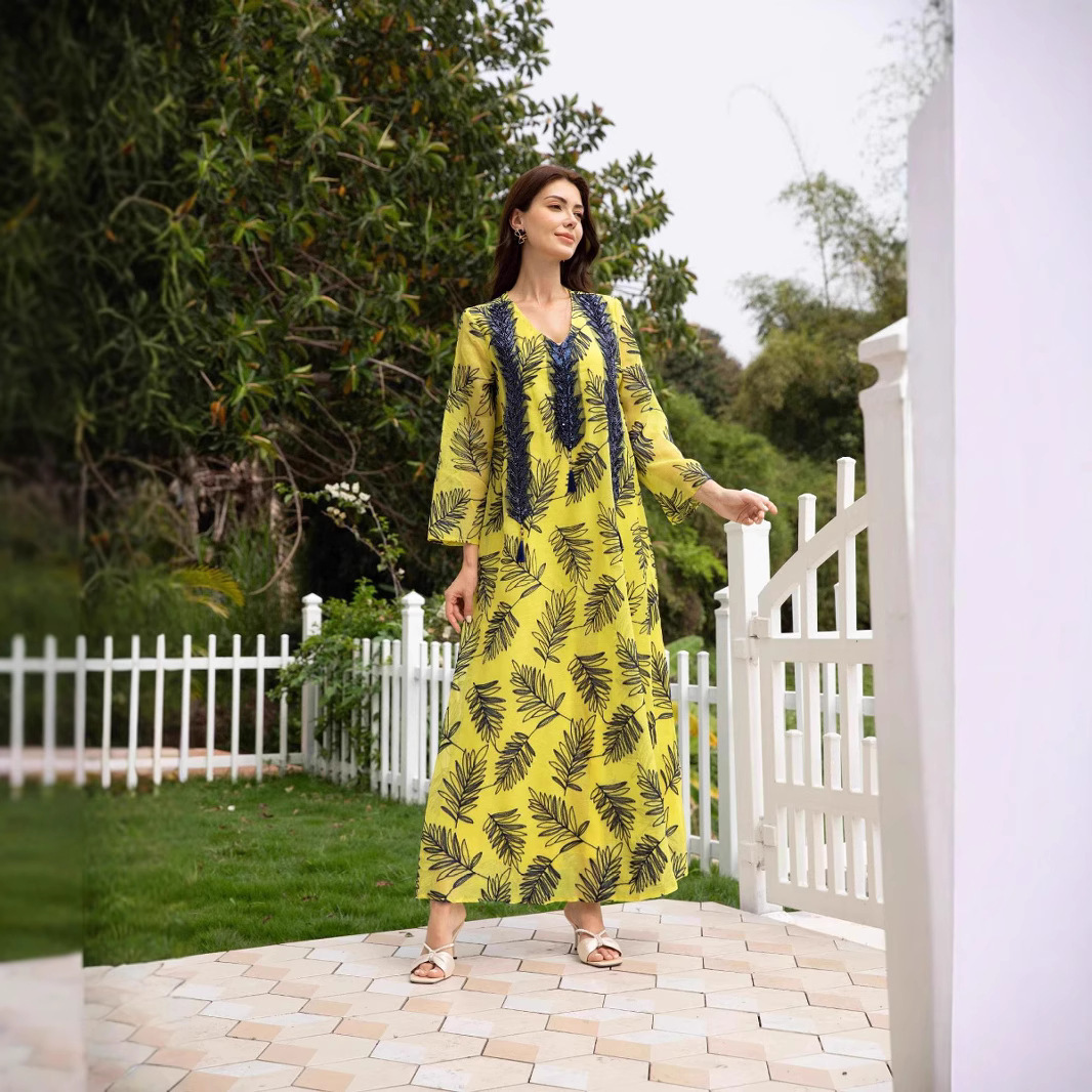 Sw081 Apparel Mesh Embroidered - Embroidery Yellow Dress avis et prix