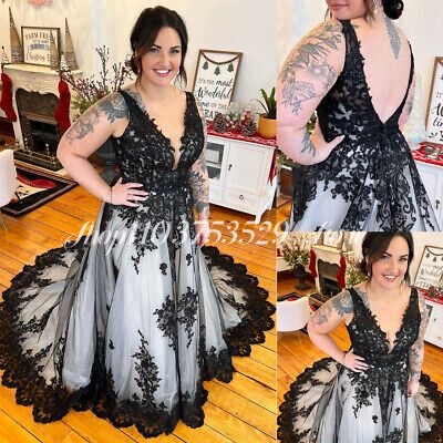 Gothic V Neck Wedding Dresses  - Embroidery Gothic avis et prix