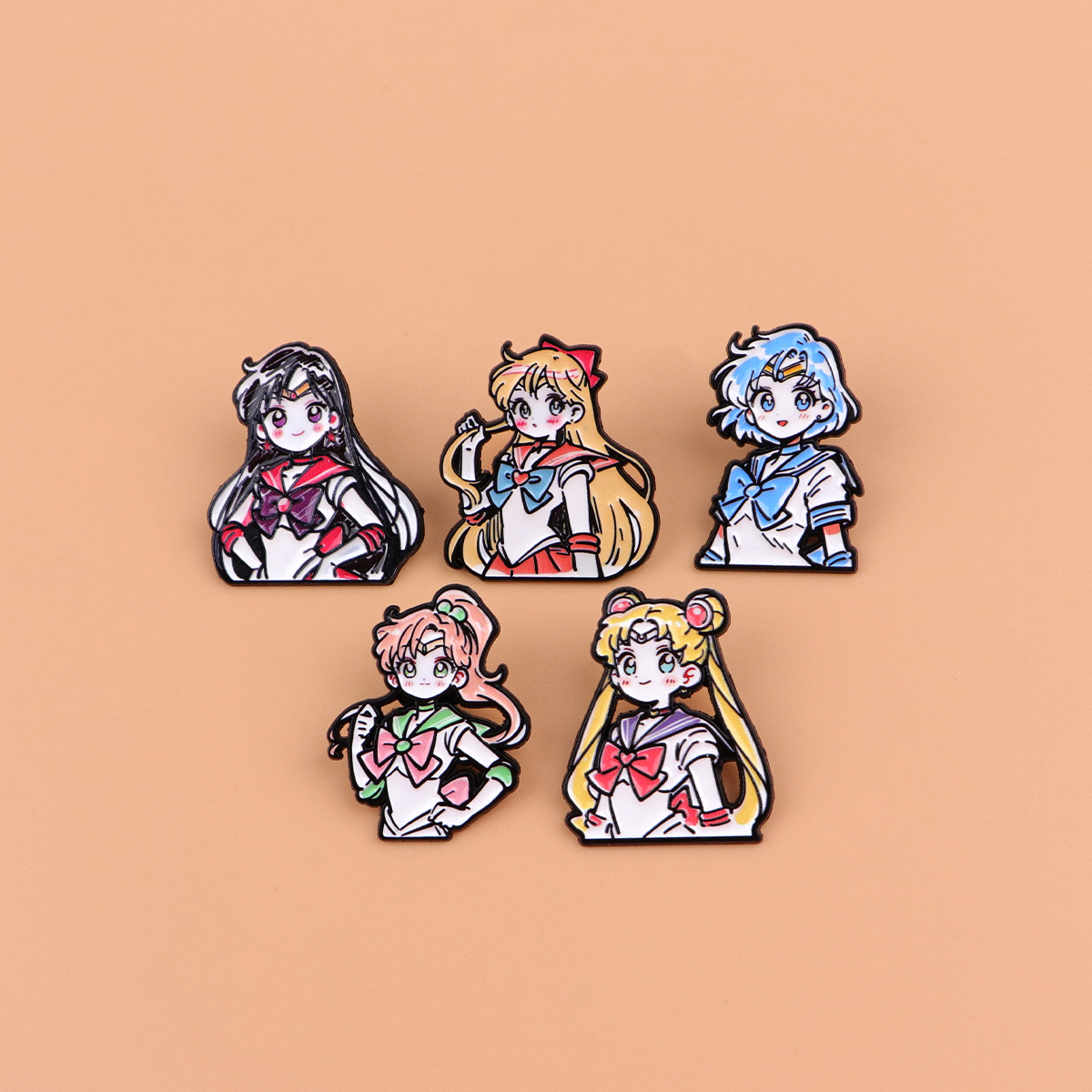 Cute Girls Enamel Pin Manga An - Embroidery Illustration avis et prix