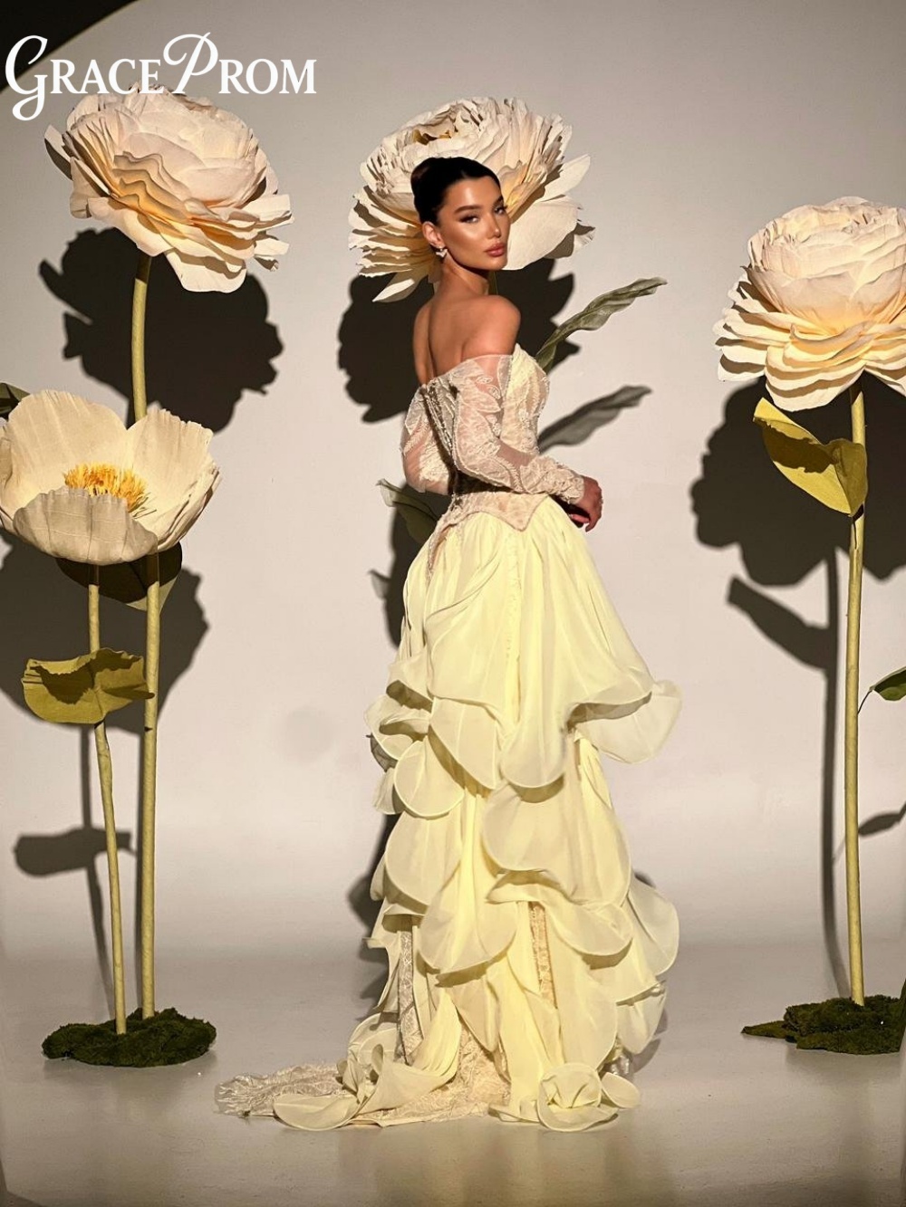 Exquisite Butter Yellow Prom D - Embroidery Yellow Dress avis et prix