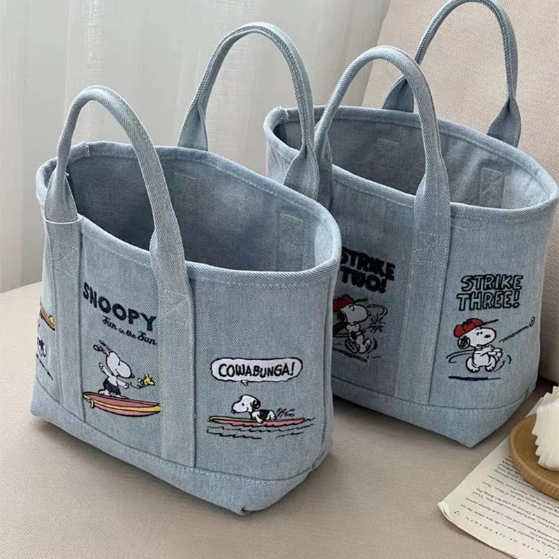 New Snoopy Comic Denim Tote, L - Embroidery Job avis et prix