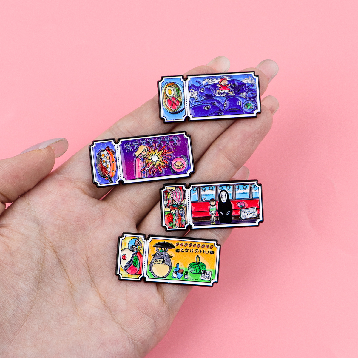 Anime Movie Enamel Pin Cartoon - Embroidery Illustration avis et prix