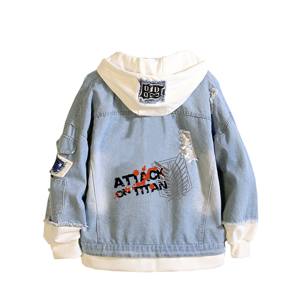 Attack on Titan Anime Denim Ja - Embroidery On Jeans avis et prix