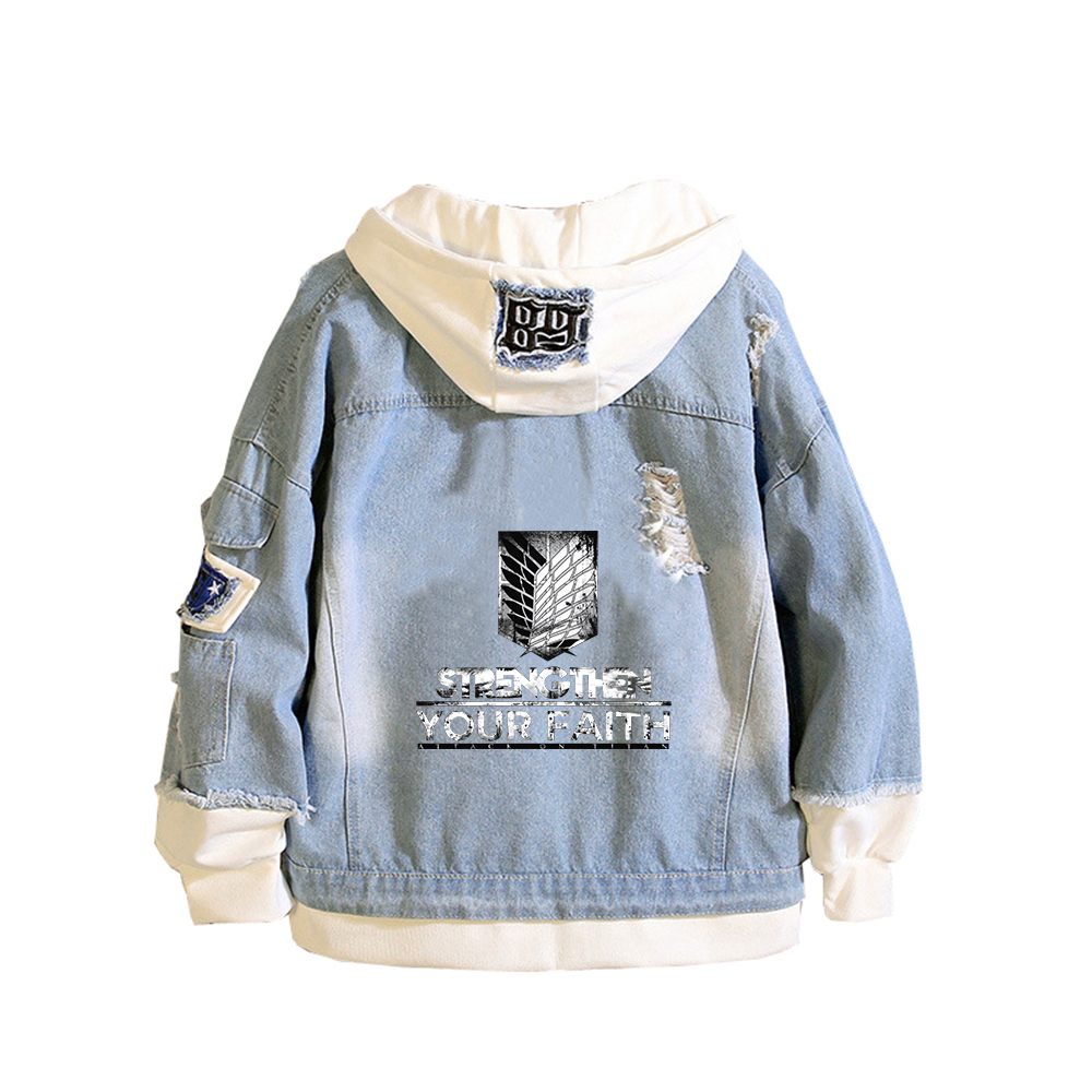 Attack on Titan Anime Denim Ja - Embroidery On Jeans avis et prix