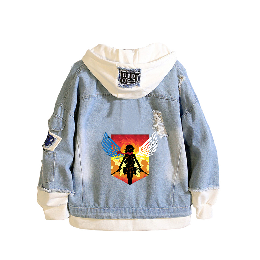 Attack on Titan Anime Denim Ja - Embroidery On Jeans avis et prix