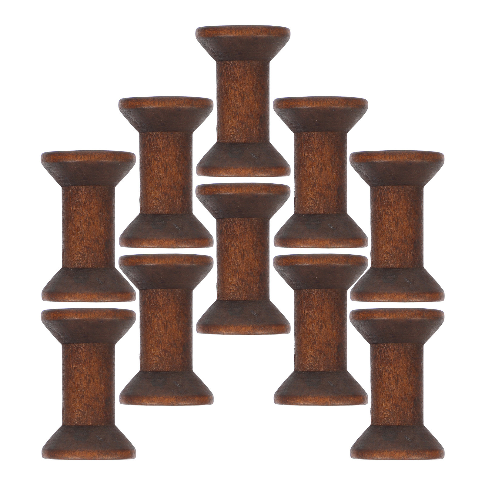 10Pcs Handcrafted Wooden Spool - Embroidery Yarns avis et prix