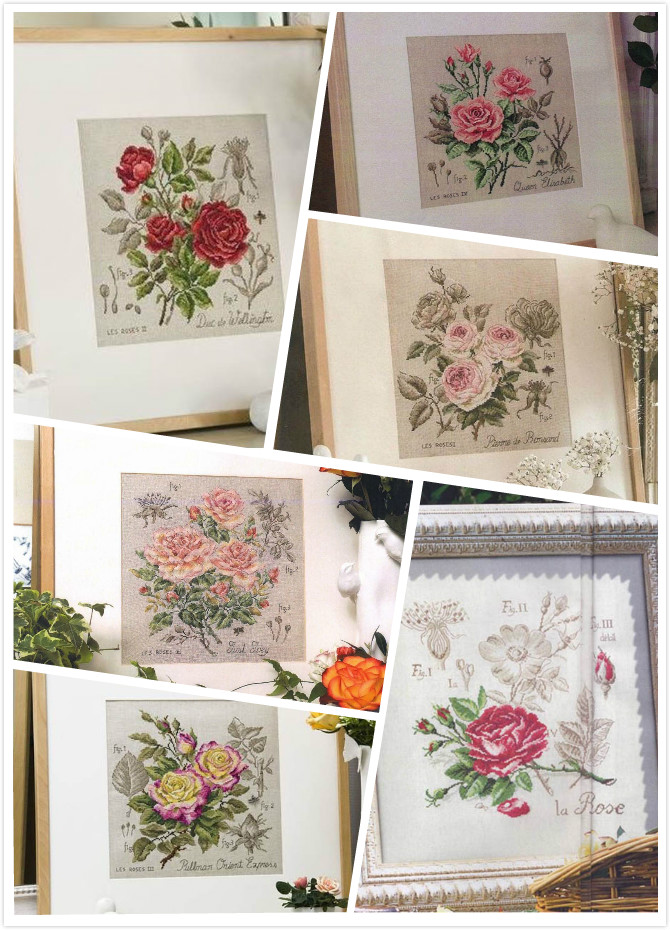 Dfea-Flower Series Rose Cross  - Embroidery Job avis et prix
