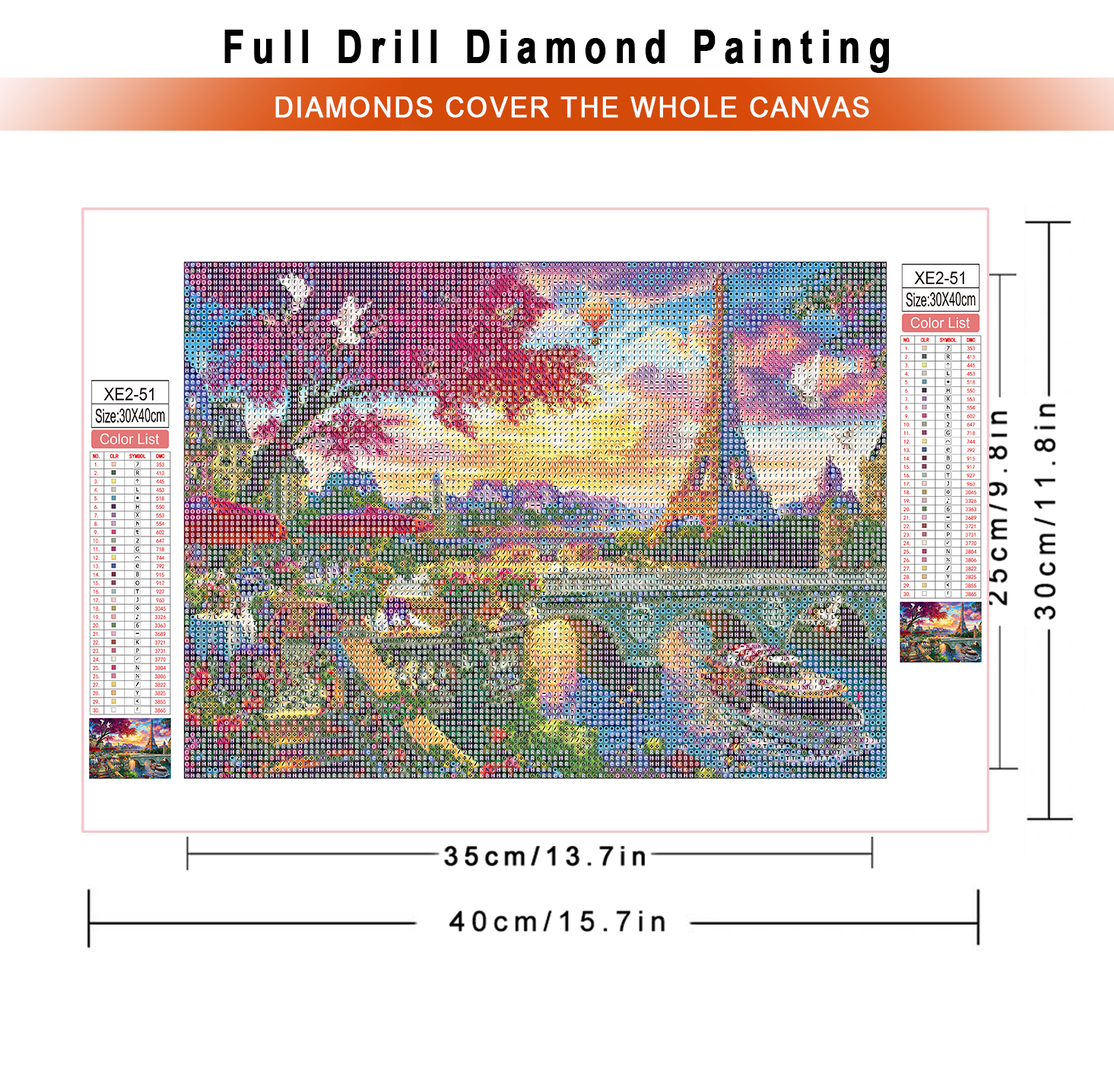 1pc frameless  diamond paintin - Embroidery House avis et prix