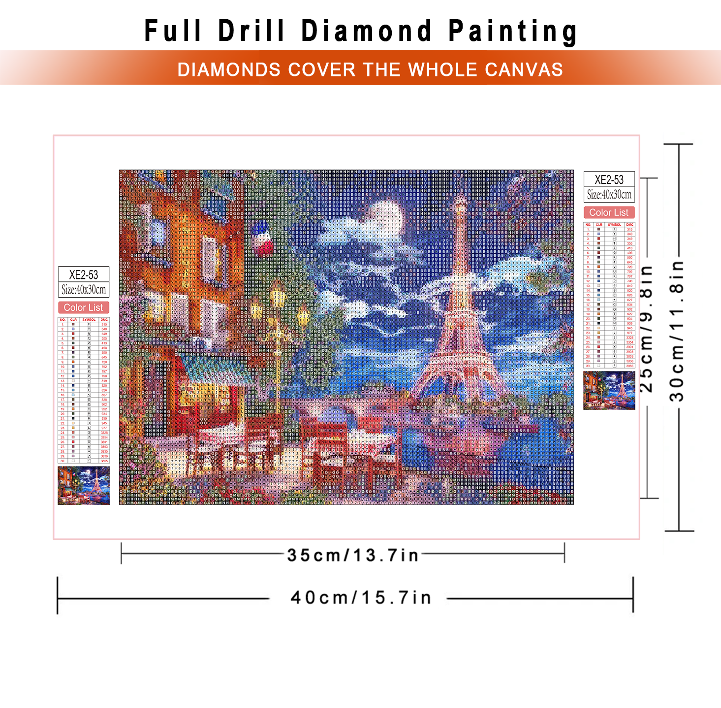 1pc frameless  diamond paintin - Embroidery House avis et prix