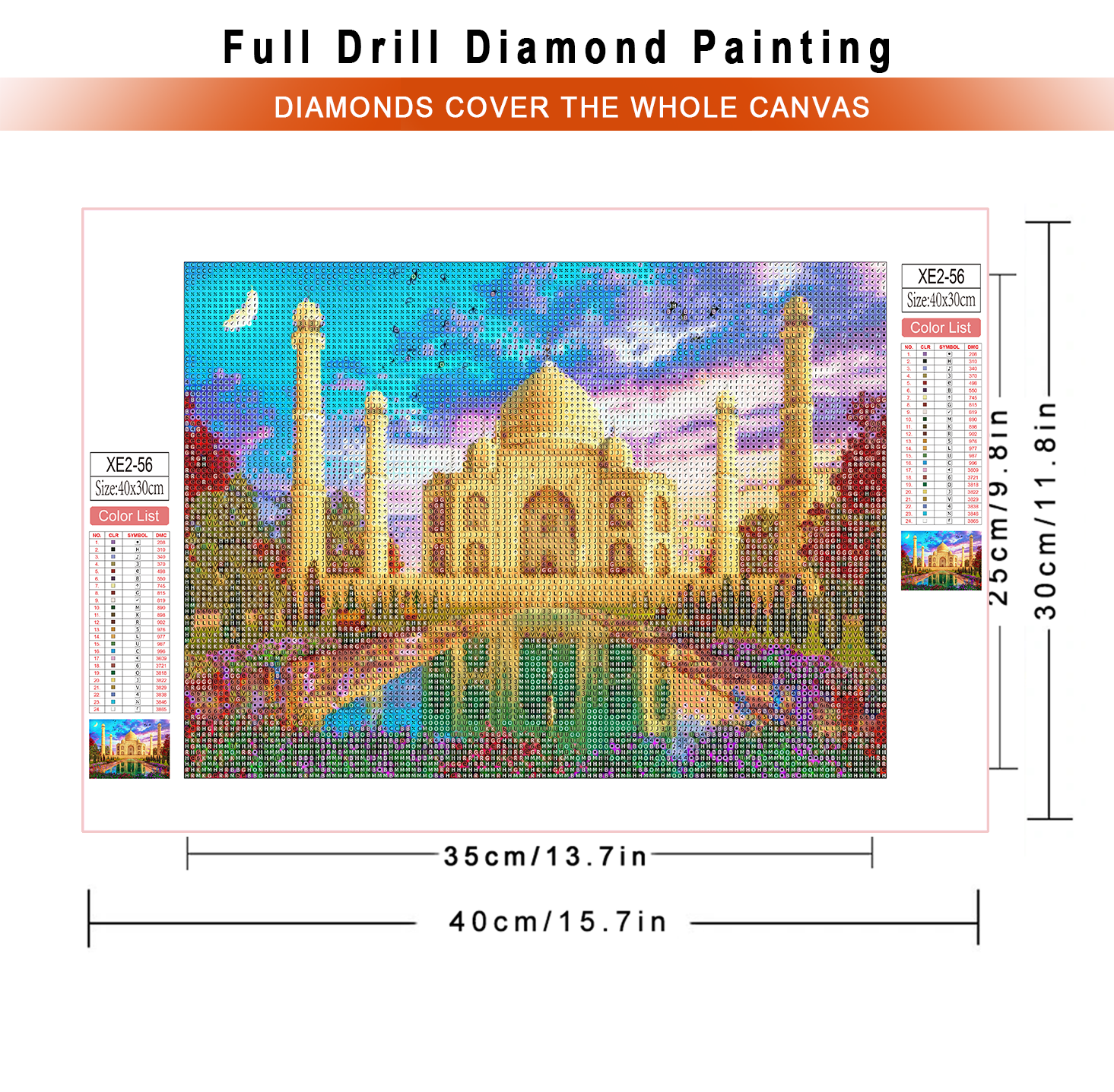 1pc frameless  diamond paintin - Embroidery House avis et prix