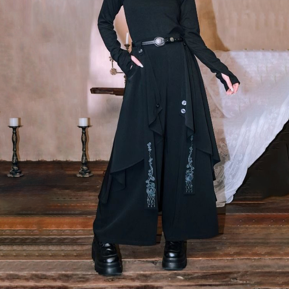 Dark Gothic Embroidered Ribbon - Embroidery Gothic avis et prix