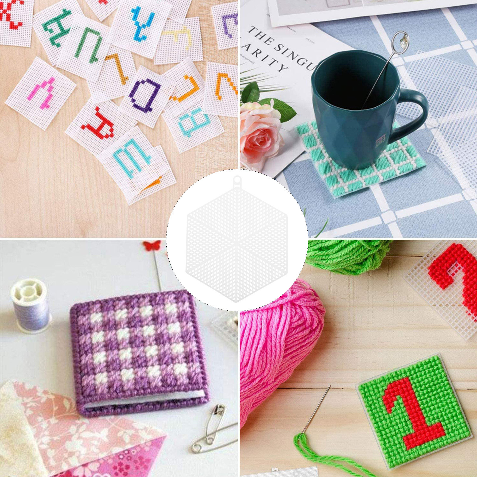 10Pcs Mesh Plastic Sheets Whit - Embroidery Yarns avis et prix
