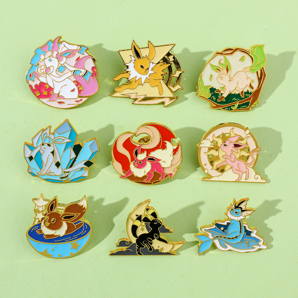 Anime Eeveelution Eevee Enamel - Embroidery Illustration avis et prix