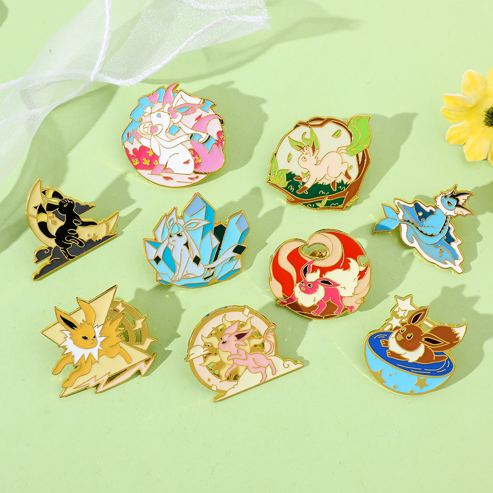 Anime Eeveelution Eevee Enamel - Embroidery Illustration avis et prix