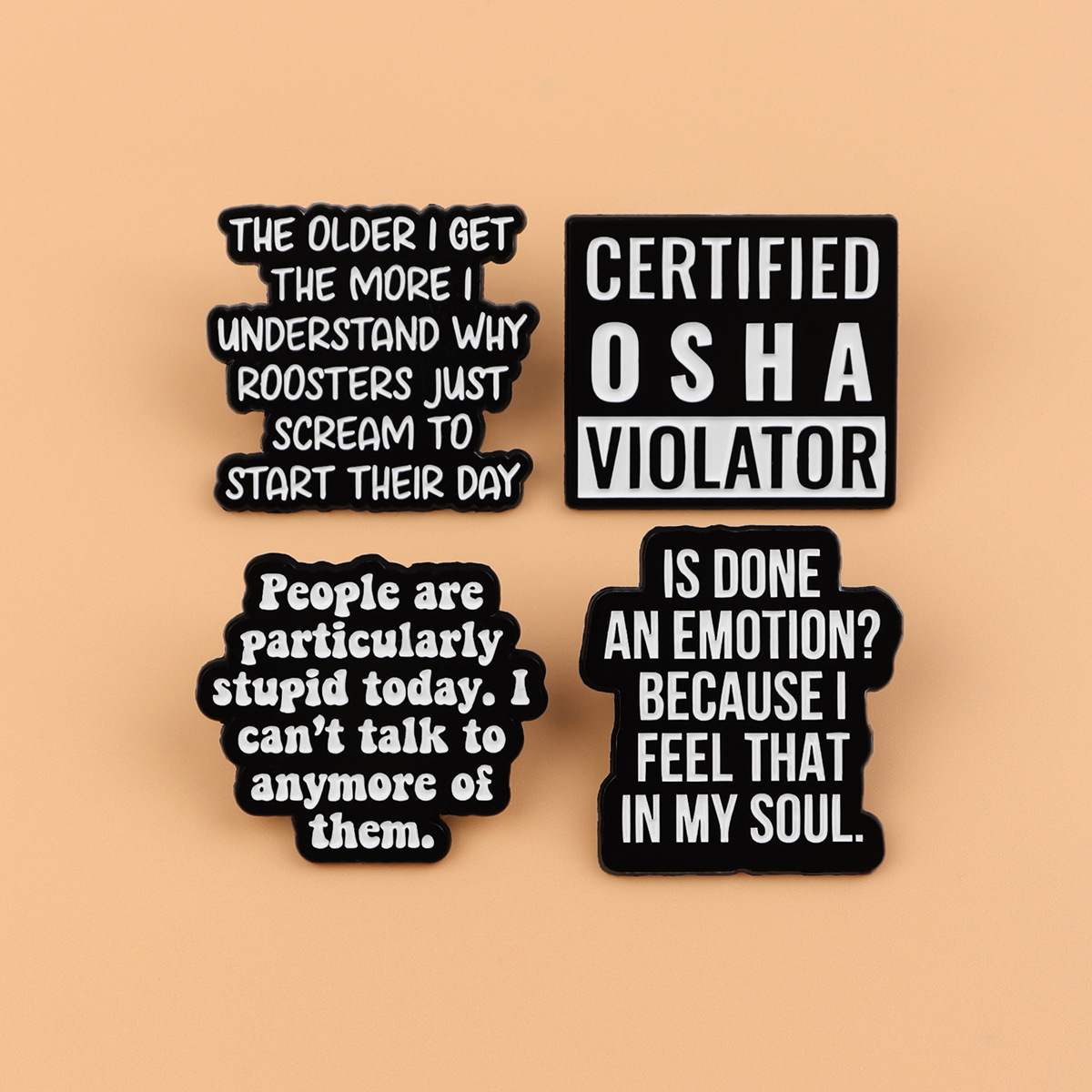 Fashion Quote Brooches Pins Cr - Embroidery Textile avis et prix