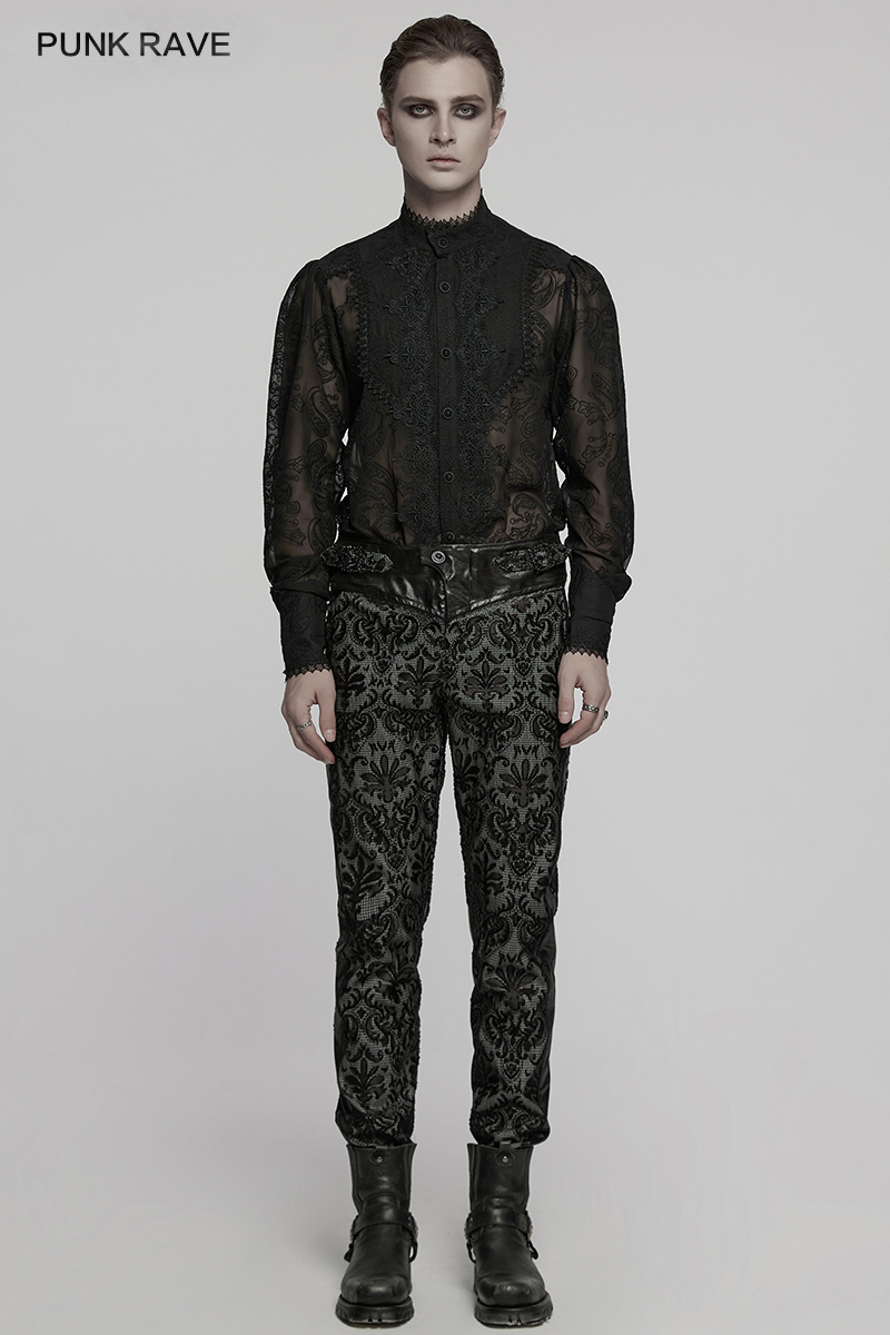 PUNK RAVE Men's Gothic Palace  - Embroidery Gothic avis et prix