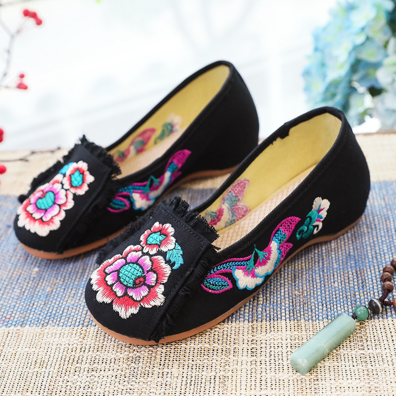 Woman Woven Shoes New Ethnic S - Embroidery Shoes avis et prix