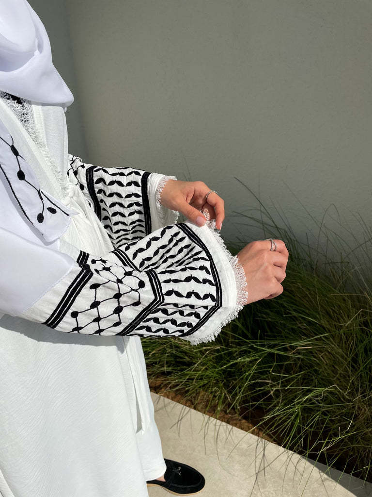2024 Ramadan Keffiyeh Abaya Ki - Embroidery Hijab avis et prix