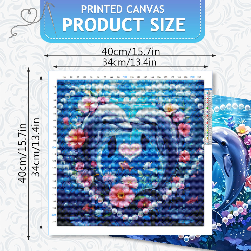 HUACAN Cross Stitch Sets Dolph - Embroidery Job avis et prix