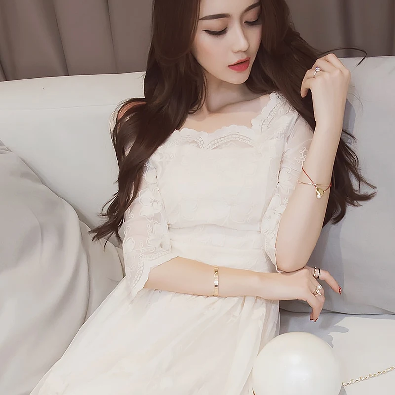 Elegant Women's Long Sleeve Dr - Embroidery Online Designs avis et prix