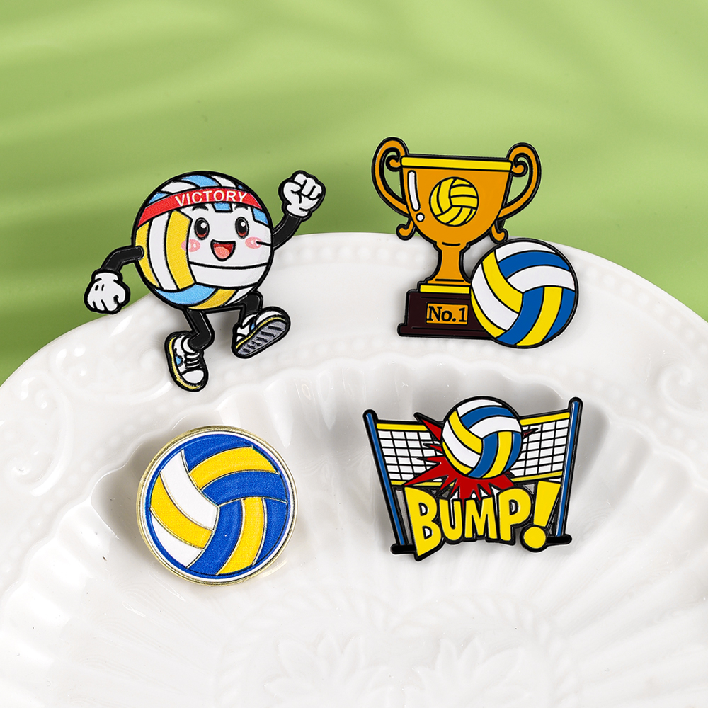 4pcs Football Player Enamel Br - Embroidery Simple avis et prix