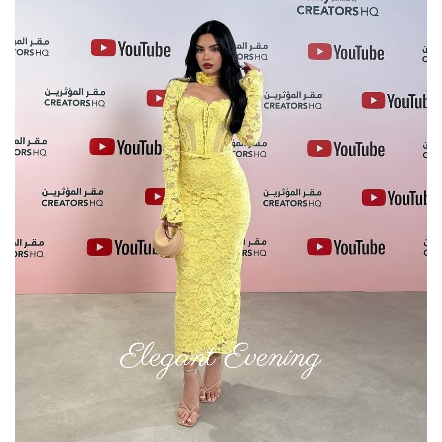 Yellow Lace Prom Dress Mermaid - Embroidery Yellow Dress avis et prix