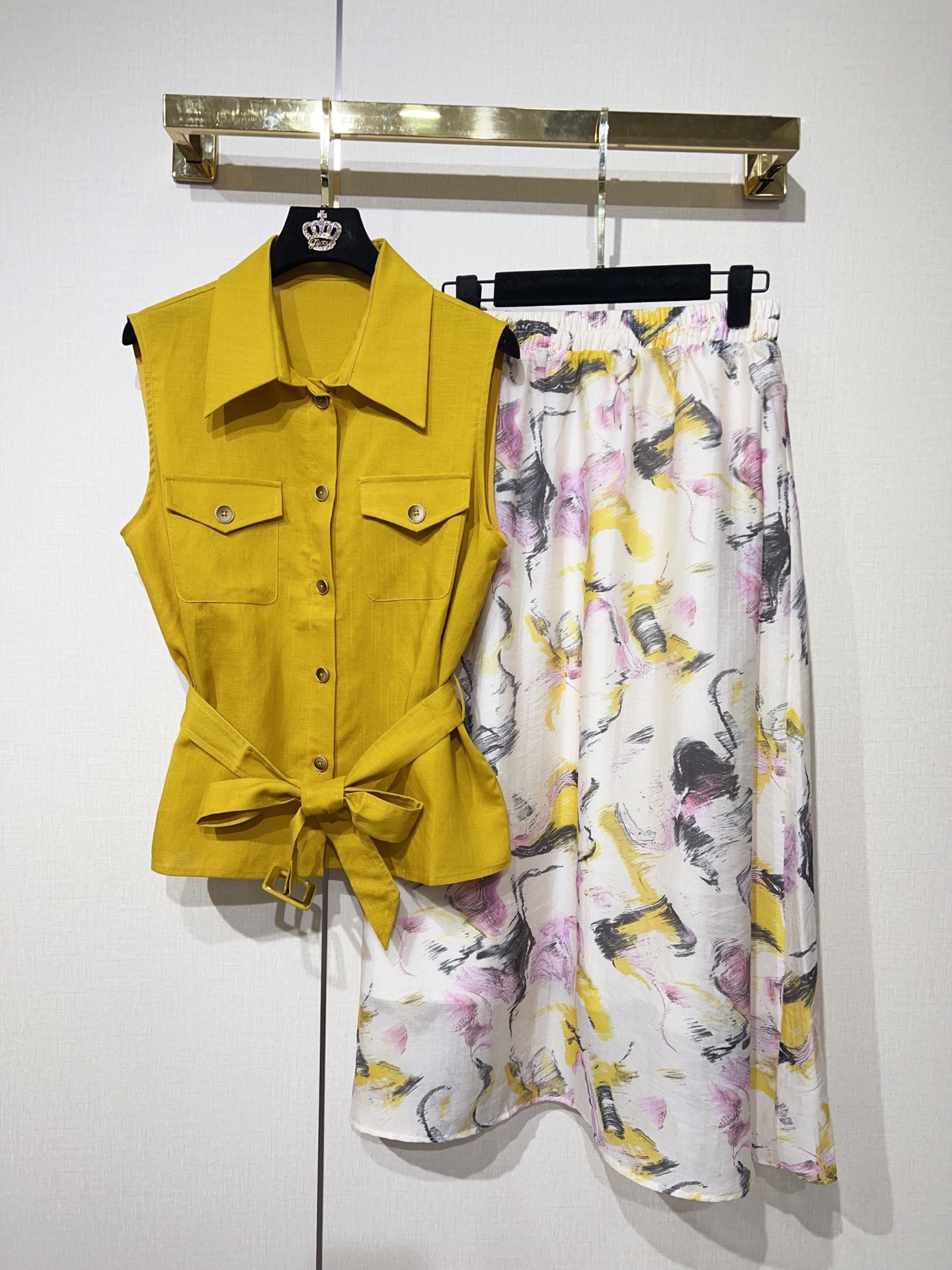 ZJYT Summer Designer 100% Line - Embroidery Yellow Dress avis et prix