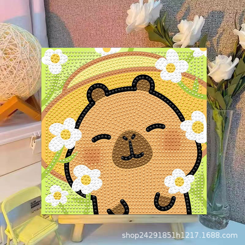 Cartoon Capibala Crystal Diamo - Embroidery Service avis et prix