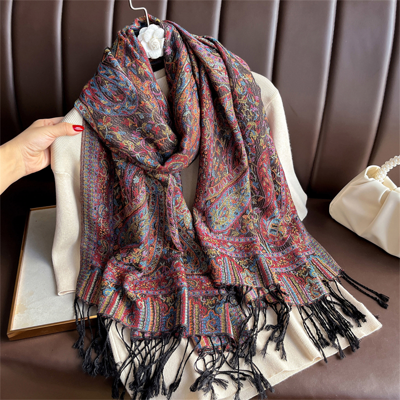 Luxury Embroidery Cashmere Win - Embroidery Hijab avis et prix